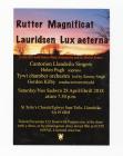 Poster of a concert feating the Rutter...