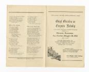 Programme for a Carol and Hymn Festival held at...