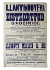 Poster of  an Eisteddfod with chaired...