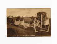 Postcard image of the Late Residence of...
