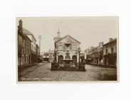Postcard image of the Town Hall Square in...