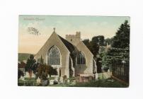 Postcard image of Llandilo / Llandeilo Church,...