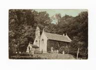 Postcard image of Llandefeisant Church, sent 7...