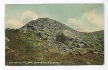 Postcard image of the Remains of an Old Camp,...