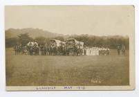 Postcard image of Yeomanry Camp, Llandilo /...