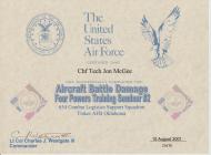 USAF ABDR Seminar Certificate
