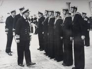 Royal navy Sailors on parade HMS Ganges